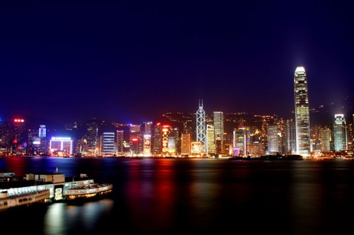 Hong Kong, China nightline.